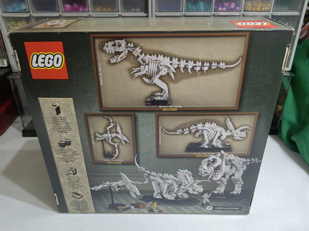 LEGO Ideas (21320) Dinosaur Fossils (Category: Lego & Building Sets) located in Pasig City. Submitted by bricksandbits.ph (Listing ID 1456790933, Image 2). Description: Brand new. Sealed. Box condition as is. Payment via Gcash or BPI. Shipping c/o buyer. Item is located in Pasig. PM for other inquiries.