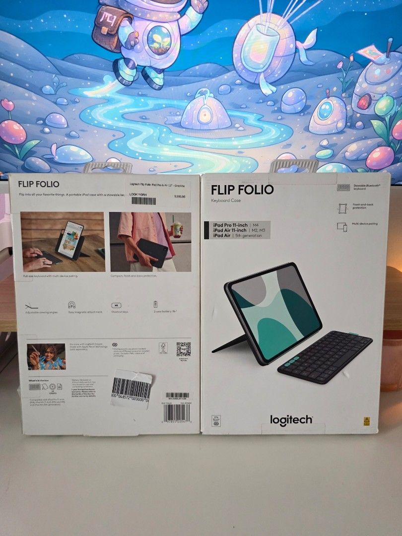 Logitech Flip Folio Keyboard Case 11-inch (Category: Computer Keyboard) located in Marikina City. Submitted by seoulcornermnl (Listing ID 1456828595, Image 2). Description: iPad Pro 11-inch | M4 iPad Air 11-inch | M2, M3 iPad Air | 5th Generation.