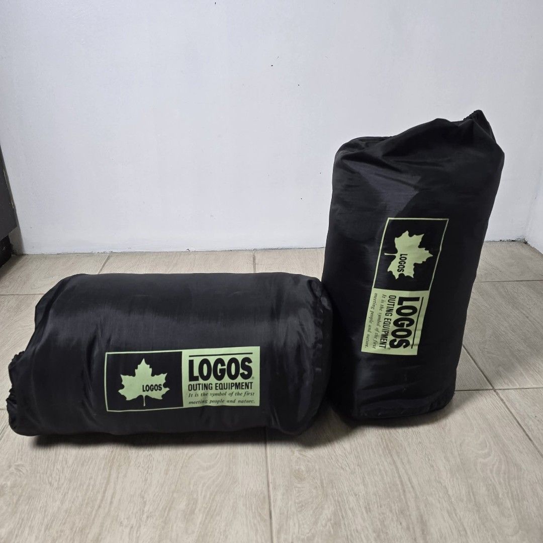 Logos Sleeping Bag (Category: Hiking & Camping) located in Pasig City. Submitted by millennialthrifter (Listing ID 1456795549, Image 1). Description: 🔥 𝗟𝗢𝗚𝗢𝗦 𝗝𝗔𝗣𝗔𝗡 𝗦𝗟𝗘𝗘𝗣𝗜𝗡𝗚 𝗕𝗔𝗚 ❗2pcs available ❗ 𝑷𝒉𝒑 𝟏𝟏𝟎𝟎 𝑶𝑵𝑳𝒀 ✅Brand: Logos Japan 🇯🇵 ✅Good condition (pm for the video) ✅Lightweight and compact.