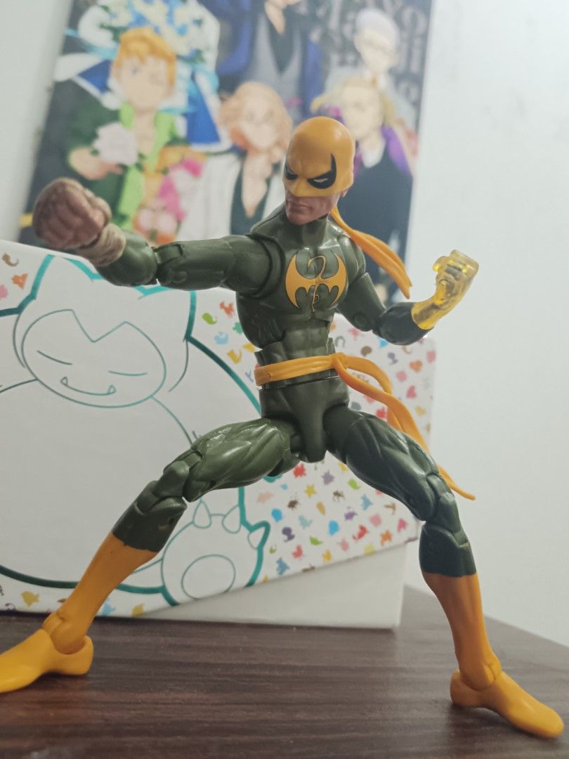 Marvel Legends Iron Fist Action Figure (Category: Figurines & Statues) located in Cavite. Submitted by isellrandomstuffs02 (Listing ID 1456860888, Image 2). Description: 600 pesos Iron fist (dormammu wave) Inclusion - 1 normal fist Issue: glue on the headband, missing flame effects, missing right yellow fisted hand Preferably Lalamove or LBC Via Gcash. loc: Tanza, cavite Pm if interested.