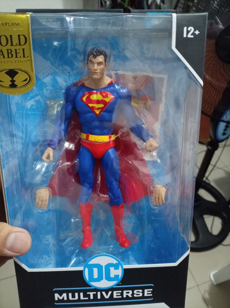 McFarlane Toys DC Multiverse Superman Action Figure (Category: Figurines & Statues) located in Quezon City. Submitted by geraldviz080383 (Listing ID 1456825129, Image 1). Description: - McFarlane Toys DC Multiverse Superman Action Figure -From the Gold Label Collection -Features Superman from Action Comics -Comes in original, unopened packaging -Figure is in excellent condition inside the box -Perfect for DC Comics and Superman collectors ****Ope