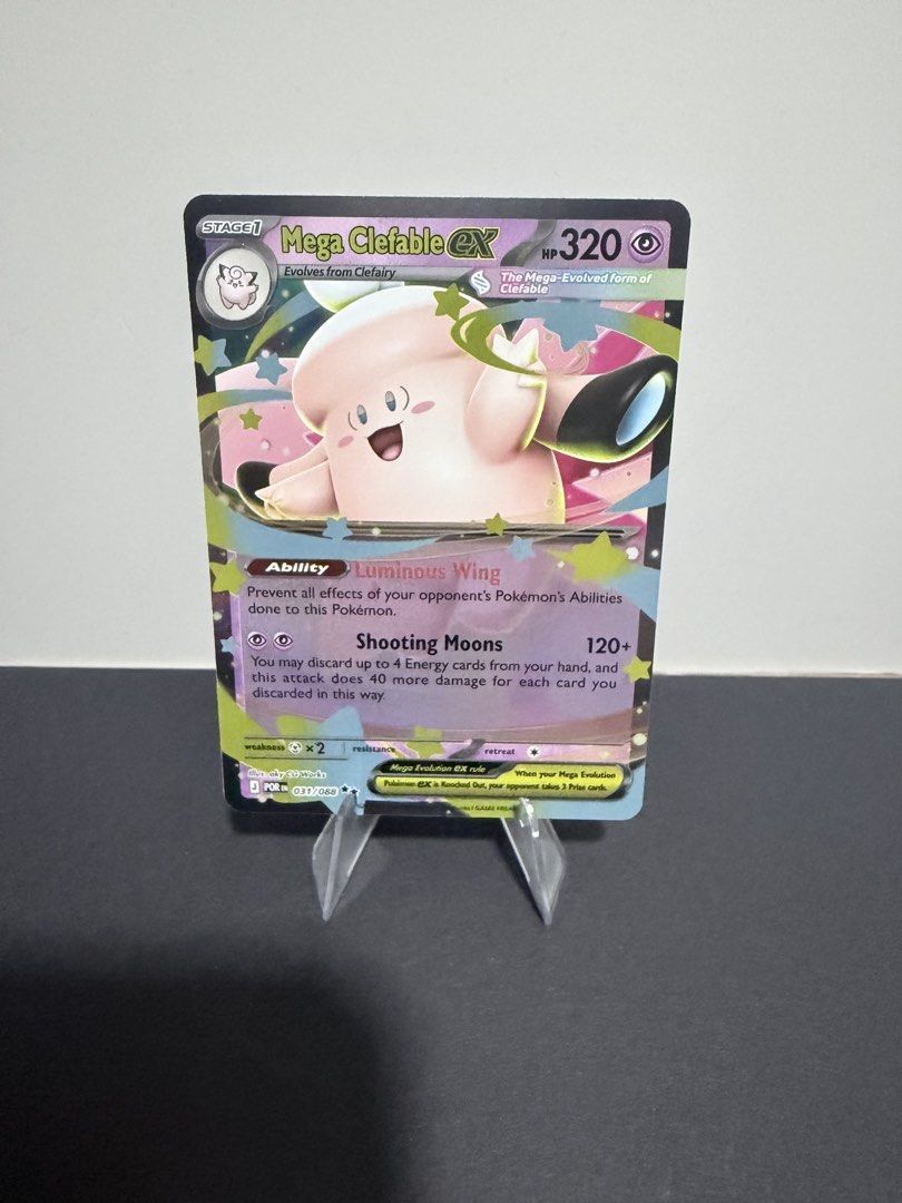 Mega Clefable ex (Category: Raw Cards) located in Singapore. Submitted by Novelshipsg (Listing ID 1456902361, Image 1). Description: Price: $5.00.