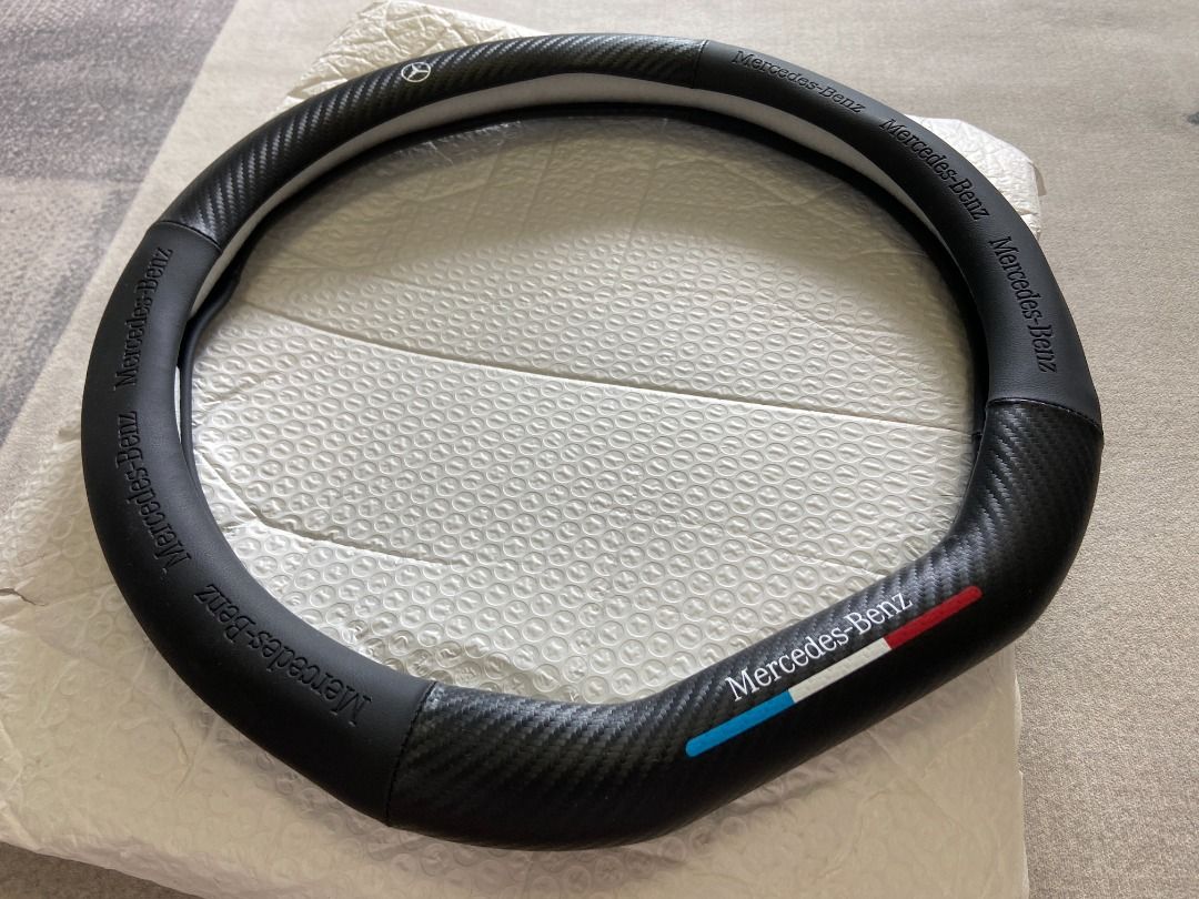 Mercedes Benz Car STEERING WHEEL COVER - Black Suitable for C-Class/E/GLA/CLA/GLC/GLE/B (Easy to Fit , No Tools Required ) - For D Shape （分類：改裝、內外零件）位於 Hong Kong。 由 xxxbuynsellxxx 提交（商品編號 1456791775，圖片 1）。簡介： Mercedes Benz Car STEERING WHEEL COVER - Black Suitable for C-Class/E/GLA/CLA/GLC/GLE/B (Easy to Fit , No Tools Required ) - For D Shape Mercedes Benz For Benz Black Chamois Leather Steering Wheel Cover, Suitable for All standard Steering Wh