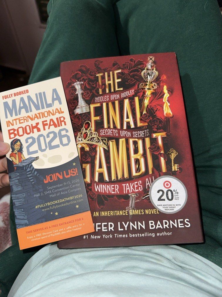 MIBF 2026 Pass, the final gambit (hb) (Category: Storybooks) located in Manila. Submitted by a.stark (Listing ID 1456914167, Image 2). Description: Decluttering books Buy and get the MIBF 2026 for free Mandaluyong/bgc (wednesday)/ stay ana Mop gcash, bank transfer.