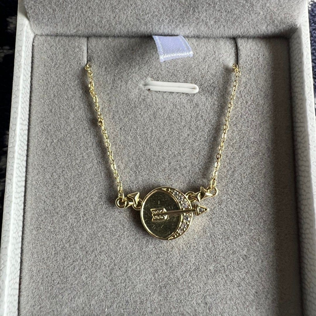 Mikana Artemis Necklace with Pendant (Category: Necklaces) located in Quezon City. Submitted by all_items_50_each (Listing ID 1456916397, Image 3). Description: Mikana Artemis Necklace 18k gold plated, Cubic zircon crystals With jewelry box 1 PC available - 50/EACH *bought a lot of mystery necklaces, same design was given 😓 *New, not used 💲ALL ITEMS 50 each 💰MOP: GCash ➕Add shipping fee ❌NO rush shipping, meet up, haggling ✔️for rush, use grab