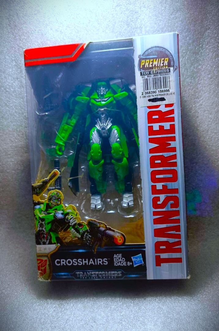 MISB TLK CROSSHAIRS Deluxe Class Hasbro Autobot Transformers (Category: Action & Battle Toys) located in Pasay City. Submitted by Chariselyn (Listing ID 1456932393, Image 1). Description: MISB TLK CROSSHAIRS (1,600+sf) Deluxe Class Hasbro Autobot Transformers Series: Movie - Transformers: The Last Knight, 2017 Scale: 6 inches Stock: 1 Box Condition: 9/10 Issues: 0 Accessories: complete accessories and manual Mode of Payment: GCash or through your