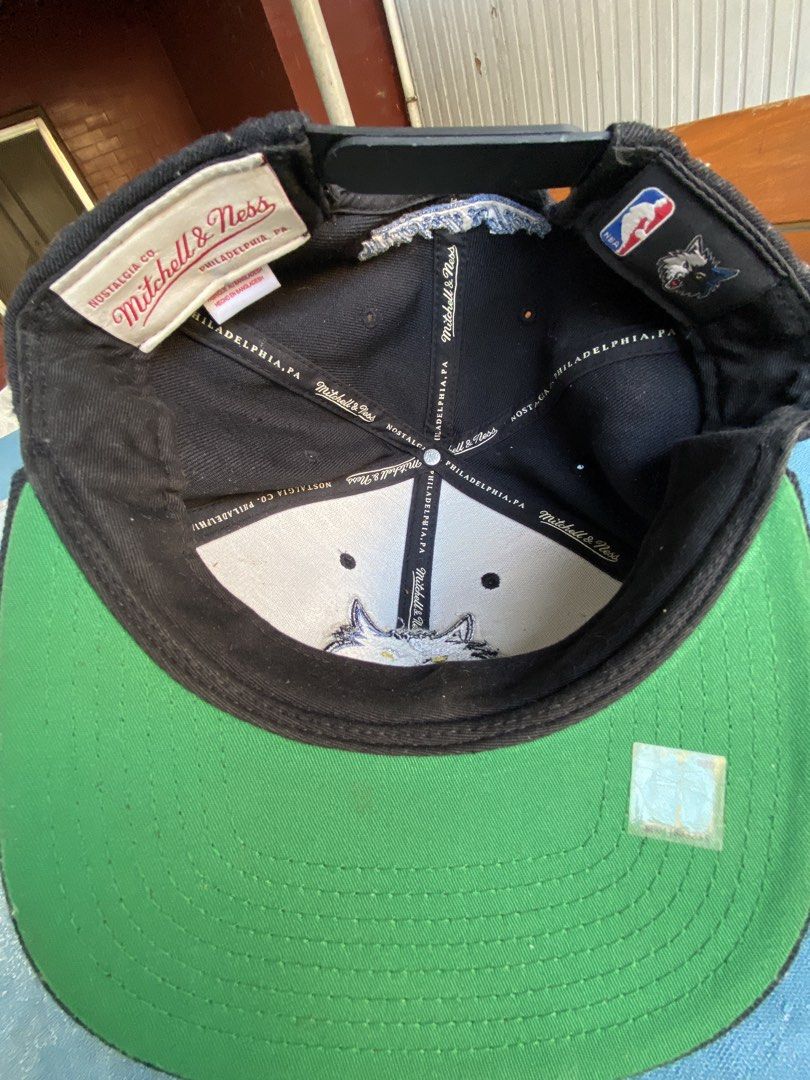 Mitchell & Ness Minnesota Timberwolves Adjustable Fit Cap (Category: Caps & Hats) located in Quezon City. Submitted by mjgaudier (Listing ID 1456830241, Image 2). Description: - Minnesota Timberwolves Cap - Brand: Mitchell & Ness - Adjustable Fit - Green Underbrim - Note: Shows some wear on the inside - Ideal for any Timberwolves fan!.