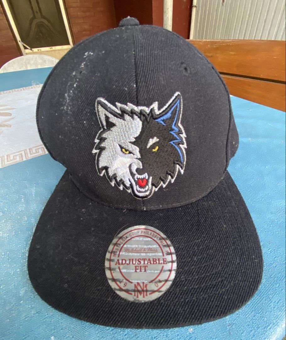 Mitchell & Ness Minnesota Timberwolves Adjustable Fit Cap (Category: Caps & Hats) located in Quezon City. Submitted by mjgaudier (Listing ID 1456830241, Image 3). Description: - Minnesota Timberwolves Cap - Brand: Mitchell & Ness - Adjustable Fit - Green Underbrim - Note: Shows some wear on the inside - Ideal for any Timberwolves fan!.