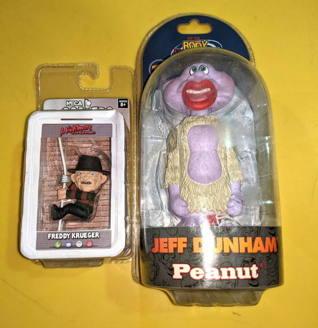 NECA Freddy Krueger & Jeff Dunham Peanut Action Figures (Category: Figurines & Statues) located in Mandaluyong City. Submitted by bokyodgreat (Listing ID 1456917205, Image 1). Description: - NECA A Nightmare on Elm Street Freddy Krueger action figure - Jeff Dunham Peanut action figure - Both figures are brand new and in their original packaging - Ideal for collectors of iconic characters.
