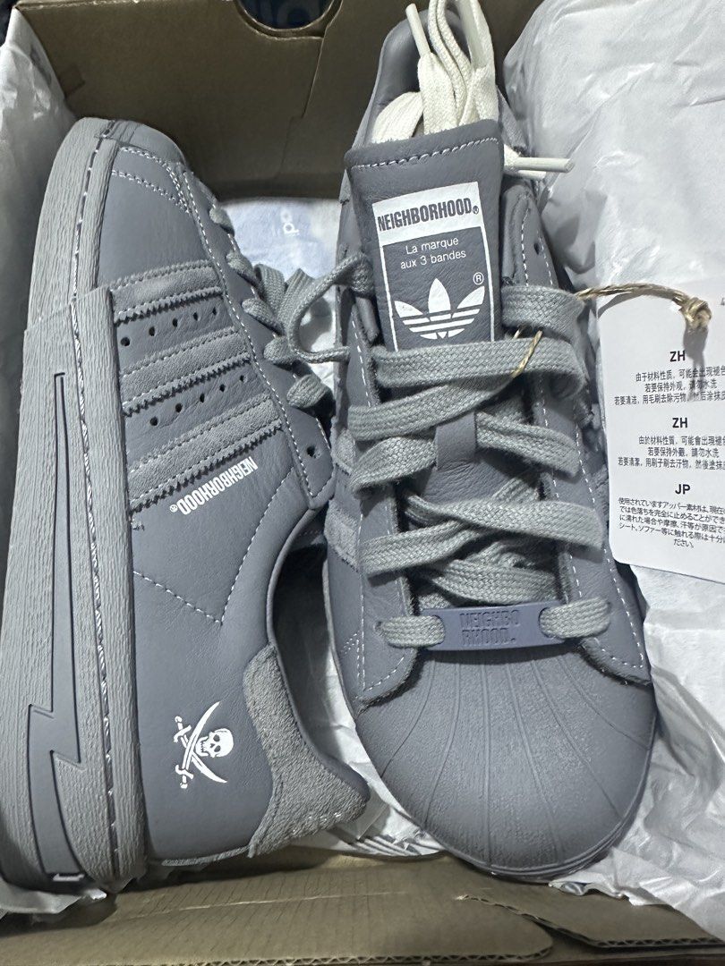 NEIGHBORHOOD X ADIDAS SUPERSTAR (Category: Sneakers) located in Manila. Submitted by got_loots (Listing ID 1456883590, Image 2). Description: WTS❗️❗️❗️ AUTHENTIC NEIGHBORHOOD X ADIDAS SUPERSTAR BNDS SIZE: 6US Mens ( 7.5wmns ) ₱4,000 Only ( Below SRP ).