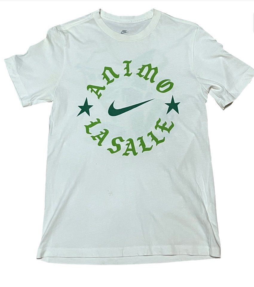 Nike DLSU Limited Customized Shirt (Category: Activewear) located in Claveria. Submitted by curatedthrift.26 (Listing ID 1456929589, Image 1). Description: Nike DLSU Customized Shirt Used Once only Limited Edition Customization Rfs: Masikip for me negotiable.