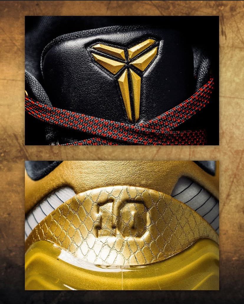 Nike Kobe 4 Protro “Gold Medal” (Category: Sneakers) located in Nagcarlan. Submitted by snccollection (Listing ID 1456817755, Image 3). Description: COLLECTOR’S ITEM!!! 💯 Authentic 👌 Brandnew and still with box - Brand: Nike - Model: Kobe 4 ‘Gold Medal’ - Size: EU 44.5 (UK 9.5/ US 10.5) - Color: Metallic Gold / White - Design: Pinstripe upper with gold accents - Condition: Excellent, layered - Features: Iconic Kobe silhouette RFS: Decluttering 