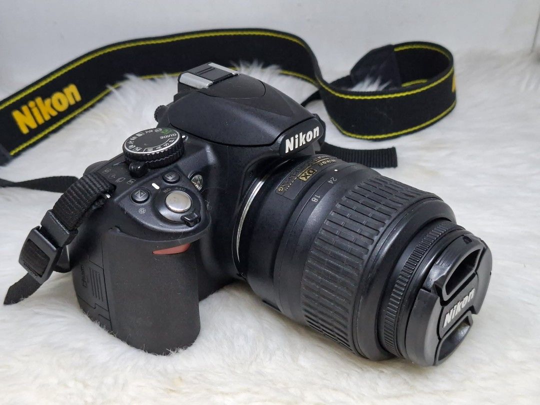nikon d3100 with 18-55mm vr lens hd video (Category: Cameras) located in Manila. Submitted by ultimogizmos (Listing ID 1456914321, Image 3). Description: The Nikon D3100 is a 14.2-megapixel DX-format DSLR camera It features an 11-point autofocus system, an EXPEED 2 processor, and a 3-inch LCD screen, and it was Nikon's first DSLR to support full HD 1080p video recording. execellent working condition working flash working autofocus 12k shuttle cou