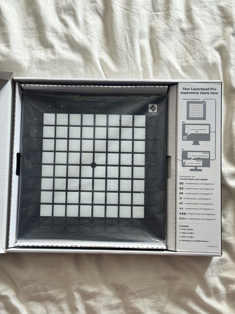 Notation Launchpad Pro MK3 (Category: Music Accessories) located in Singapore. Submitted by sbrooks (Listing ID 1456847509, Image 2). Description: Bought but never used, still in packaging. Feel free to reach out if you have any questions!.
