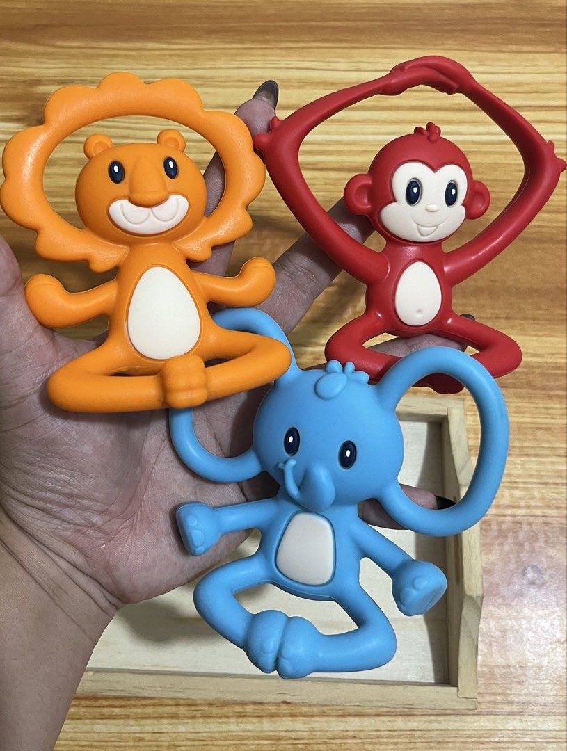 Nuby Animal Teethers - Lion, Monkey, Elephant (Category: Infant Playtime) located in Santa Rosa. Submitted by mommy.cole.affordable.stuff (Listing ID 1456915341, Image 1). Description: .