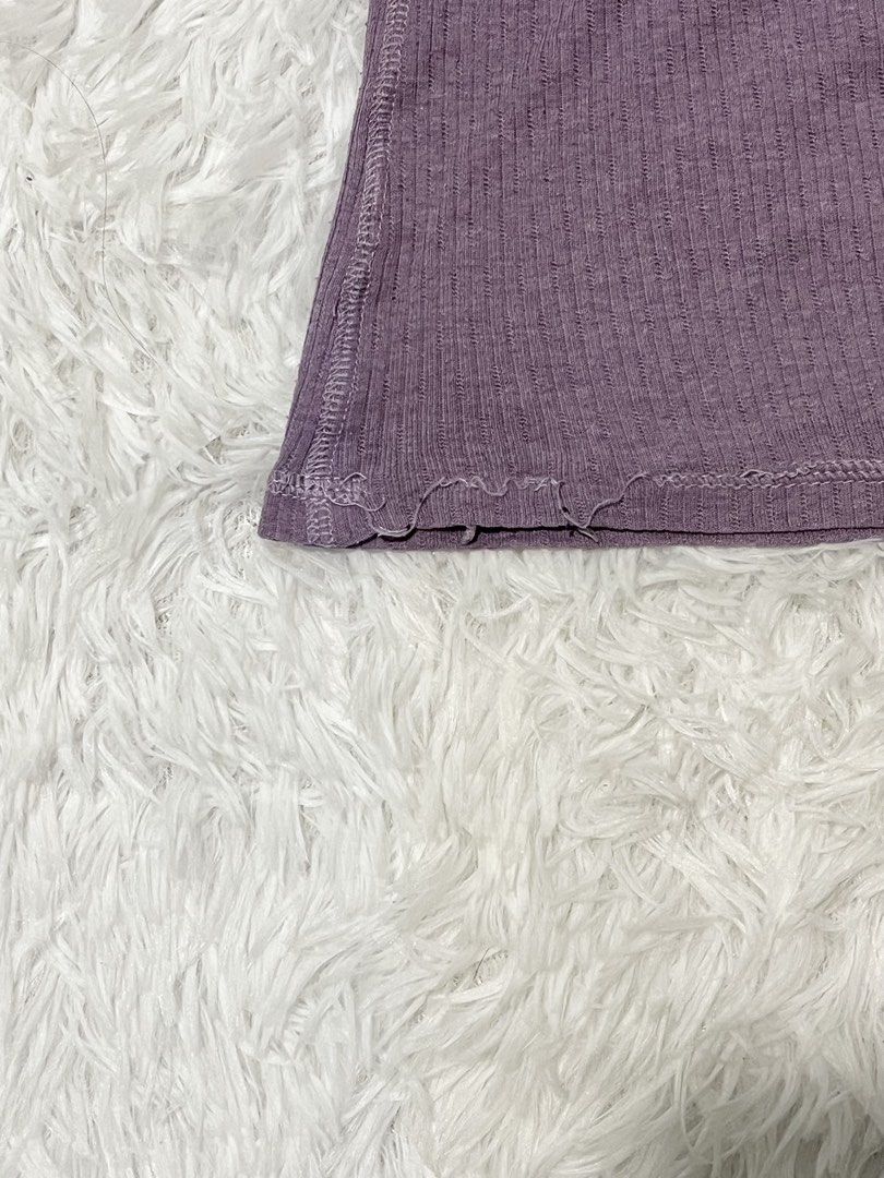 Old Navy Purple Henley (Category: Longsleeves) located in Bacolod City. Submitted by minwonluvr (Listing ID 1456801719, Image 3). Description: fits XS-S, with loose hem not really noticeable #y2k #vintage.