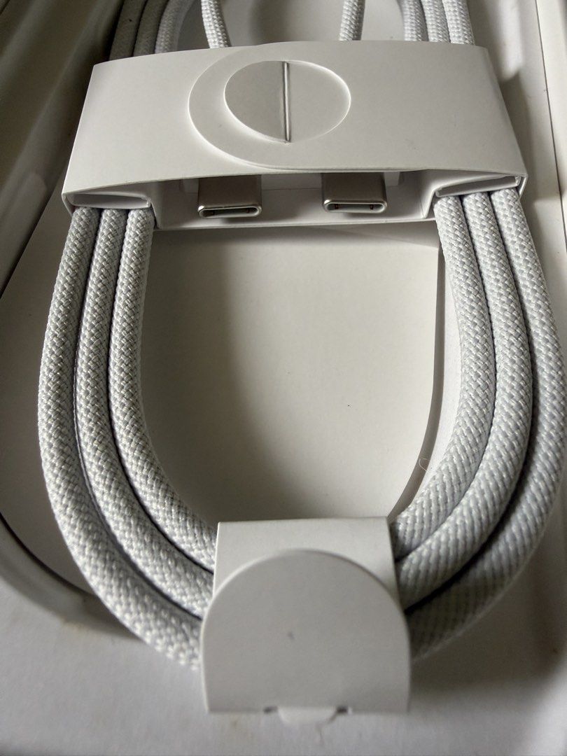 Original Apple USB-C charge cable (Category: Chargers & Cables) located in Taguig. Submitted by barbzz (Listing ID 1456846966, Image 3). Description: Cable only. - Never been used - this cable is from my iphone 16 pro .