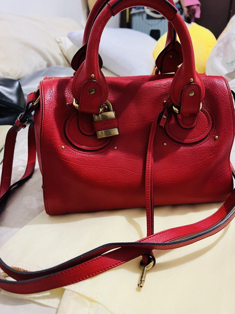 Original Chloé Paddington Bag (Category: Luxury Bags & Wallets) located in Las Pinas. Submitted by lyrehs1981 (Listing ID 1456927695, Image 1). Description: The Ultimate Y2K “It” Bag: Designed by legendary creative director Phoebe Philo Oversized Padlock & Key Biker-Chic Hardware Slouchy Yet Structured: Crafted from a premium grained leather, the silhouette balances a slouchy, effortless street style with heavy hardware, making it highly practica