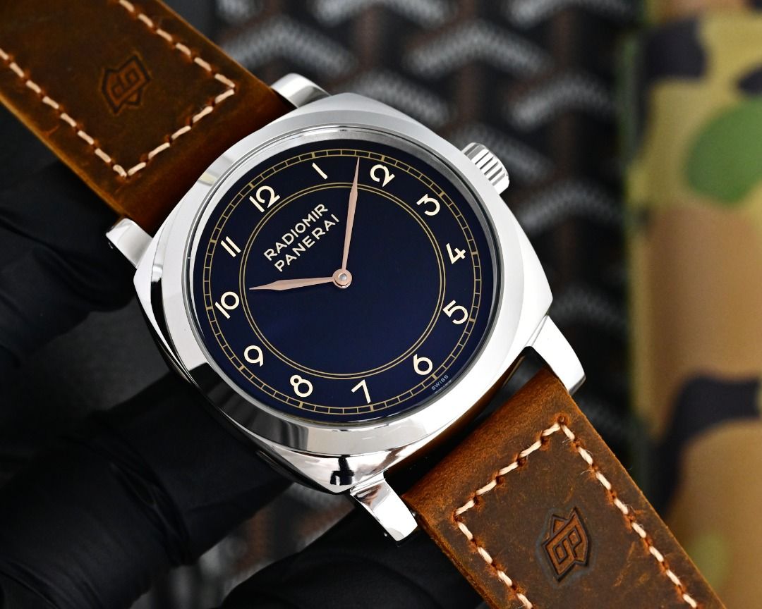 Panerai Radiomir Blue Dial Leather Strap Watch (Category: Men's Watches) located in Pateros City. Submitted by zealmoon74 (Listing ID 1456842432, Image 2). Description: .