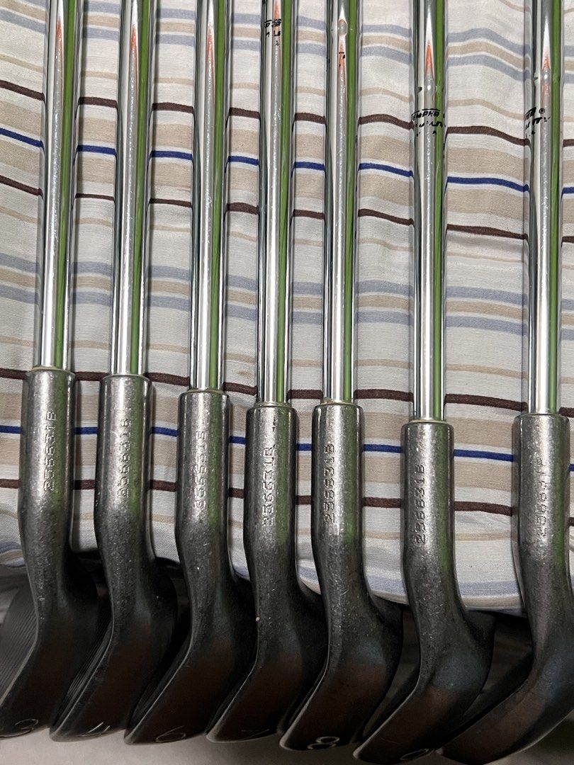 Ping Eye 2 + Red dot RH golf clubs (Category: Golf) located in Tanza. Submitted by shunsuiiii (Listing ID 1456928934, Image 3). Description: - Includes: 3, 4, 6, 7, 8, 9, and Sand Wedge (S) - KT Shaft - Ping Karsten Dylagrip - Serial no. 256631B Payment: Gcash/Gotyme/Maribank.