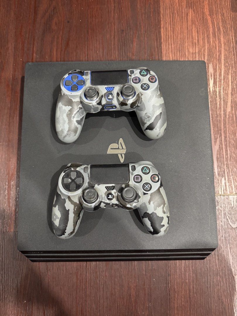 PlayStation 4 Pro 1TB Console with 2 Controllers (Category: PlayStation) located in Manila. Submitted by douglassss24 (Listing ID 1456879322, Image 1). Description: - PlayStation 4 Pro 1 Tb Console (Black) - Two (2) Controllers No box!! Selling as pack!! .