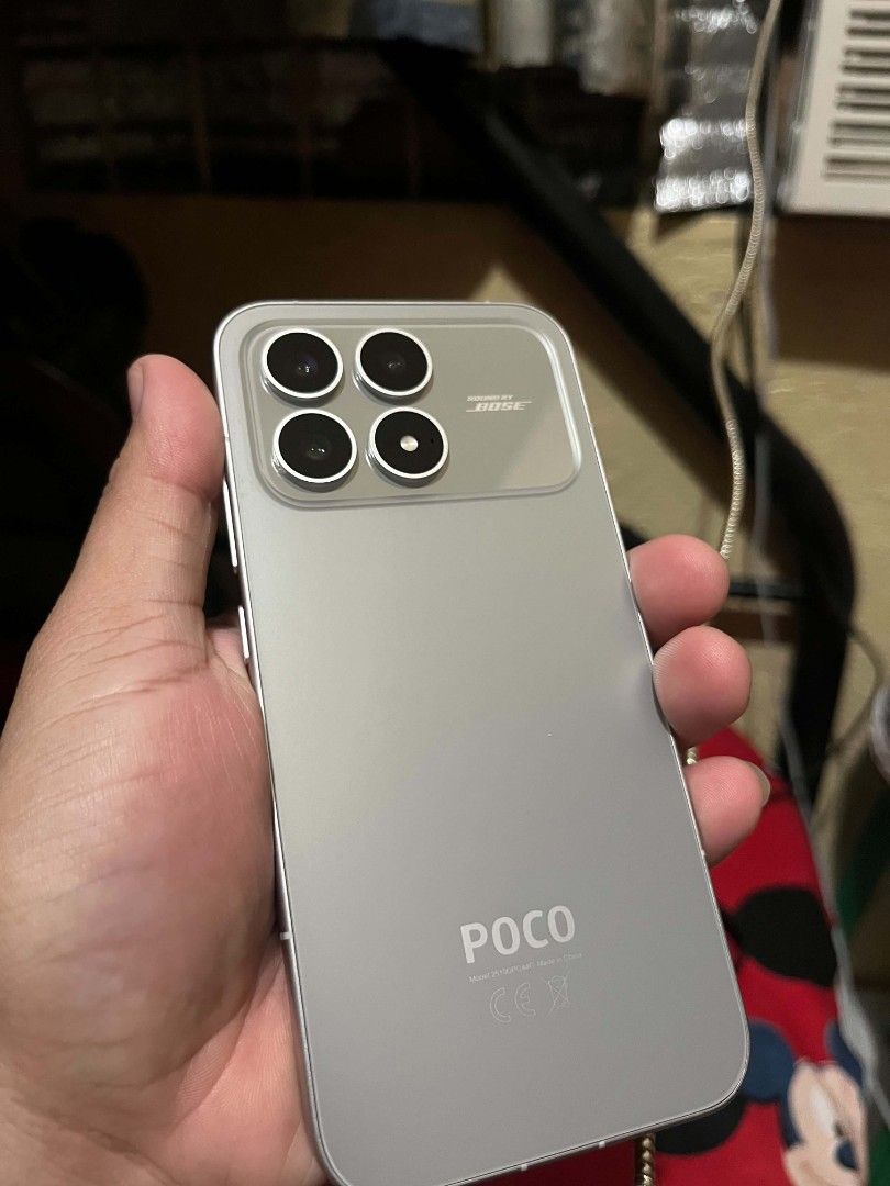 Poco F8 Pro (Category: Xiaomi) located in Manila. Submitted by badjooong (Listing ID 1456815246, Image 3). Description: POCO F8 PRO 5G 12+16/528GB 6.59" INCH 12+16/528GB FINGERPRINT DISPLAY AMOLED CORNING GORILLA GLASS 50MP 4K 60FPS - 8K SNAPDRAGON ELITE 8 3NM 3023050 V11 ANTUTU SPEAKER DOLBY ATMOS (TUNE BOSE) 6210MAH BATTERY 99% BATTERY HEALTH SMOOTH ON HARDGAMES HIGH QUALITY CAMERA LONG LASTING BATTERY OVERALL FLAGSHIP PHONE COMPLETE: W/RECEIPT