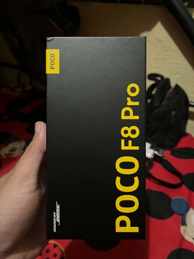 Poco F8 Pro (Category: Xiaomi) located in Manila. Submitted by badjooong (Listing ID 1456815246, Image 2). Description: POCO F8 PRO 5G 12+16/528GB 6.59" INCH 12+16/528GB FINGERPRINT DISPLAY AMOLED CORNING GORILLA GLASS 50MP 4K 60FPS - 8K SNAPDRAGON ELITE 8 3NM 3023050 V11 ANTUTU SPEAKER DOLBY ATMOS (TUNE BOSE) 6210MAH BATTERY 99% BATTERY HEALTH SMOOTH ON HARDGAMES HIGH QUALITY CAMERA LONG LASTING BATTERY OVERALL FLAGSHIP PHONE COMPLETE: W/RECEIPT