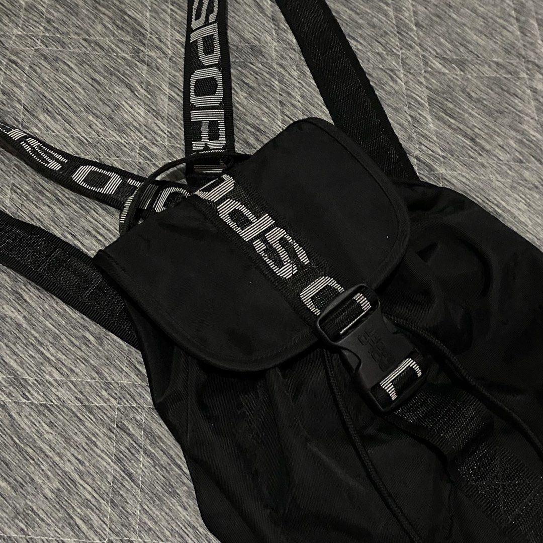 Polo Sport Black Nylon Drawstring Backpack (Category: Backpacks) located in Manila. Submitted by trplx (Listing ID 1456920312, Image 3). Description: - Authentic Polo Sport backpack - Features Polo Sport logo on straps and buckle - Secure drawstring closure with a top flap - Ideal for everyday use, school, or gym sessions - Measurements provided in the product photos.
