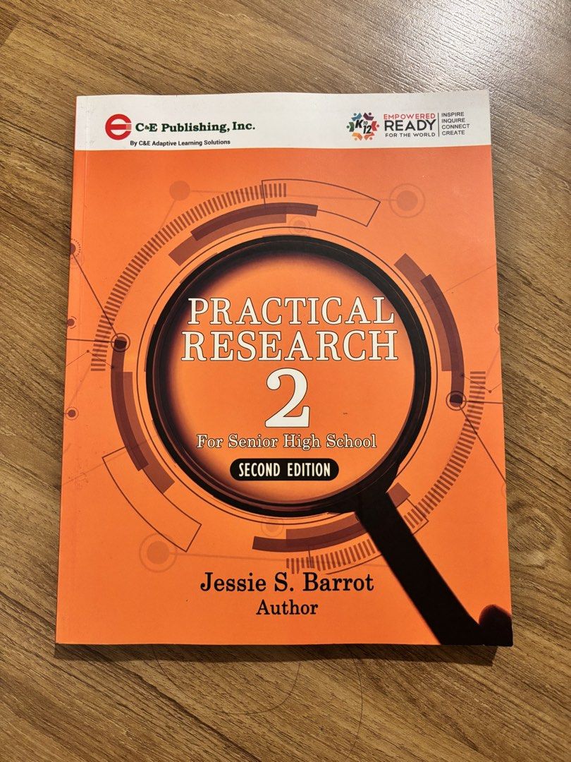 Practical Research 1&2 by Jessie S. Barrot (Category: Textbooks) located in Quezon City. Submitted by __chloe789 (Listing ID 1456816099, Image 2). Description: C&E Publishing Inc. Great for Senior Highschool Mint Condition 500 each, get both for 800 .