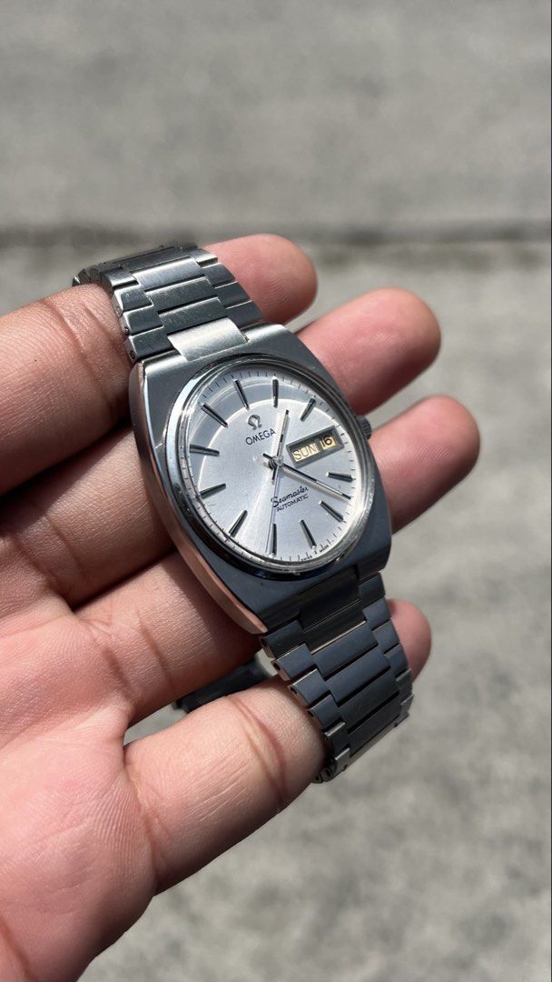 Rare Vintage Omega Seamaster Ref.366.0848 (Category: Men's Watches) located in Caloocan City. Submitted by _alennchan (Listing ID 1456792855, Image 3). Description: Rare Vintage Omega Seamaster Ref.366.0848 - Cal.1022 - Condition: 9.8/10 - No issue/ Mint condition - Up to 8.5 Wrist Size - Case size approx 35mm - Ref. 366.0848 - Automatic Movement - Comes with replacement box Inclusions: Replacement box 🏷️ 38,999 PHP Negotiable FB page: Mga relo 