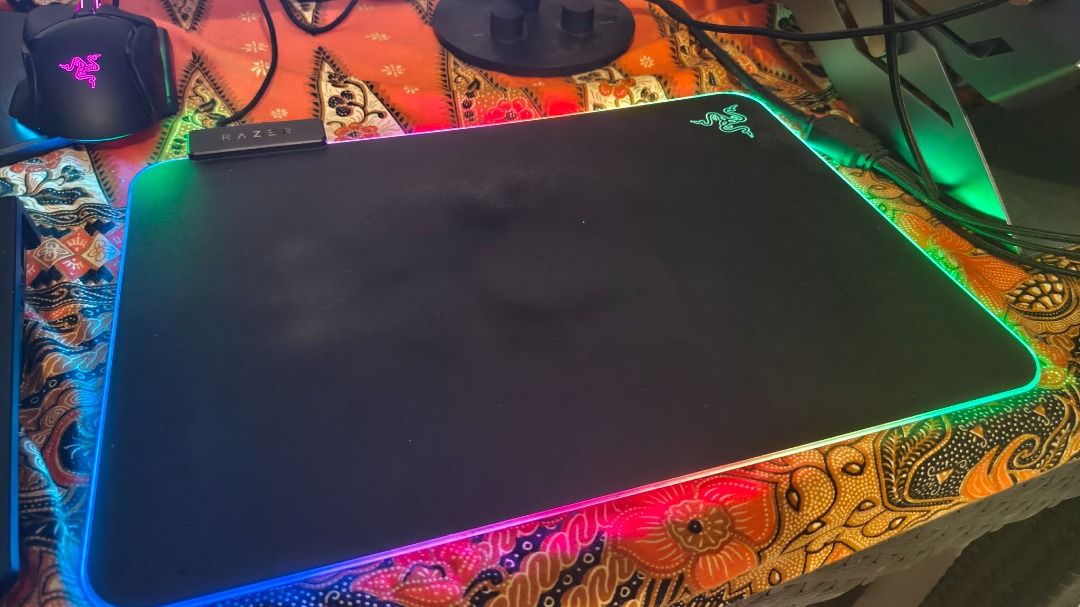 Razer Firefly V2 Hard Mouse Pad Chroma (Category: Mouse & Mousepads) located in Daraga. Submitted by kayvanmirabelph (Listing ID 1456866109, Image 1). Description: RAZER FIREFLY V2 RGB — GREAT CONDITION! 🟢🔥 Selling for only ₱1,100 + ₱200 shipping 🚚 ✨ RGB Chroma lighting Hard mouse pad surface smooth & fast Perfect for gaming & setup upgrades Great working condition - NO ISSUES 📌 Just normal/general wear and tear from use 📍 Location: Daraga, 