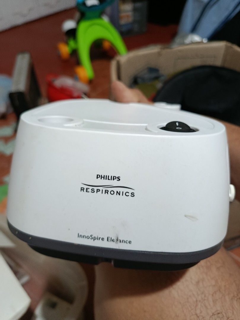 Respironics InnoSpire Elegance Air Compressor (Category: Construction Tools & Equipment) located in Manila. Submitted by empyuyubaron (Listing ID 1456883844, Image 2). Description: - Respironics InnoSpire Elegance air compressor - Model: REF 1095059 - Power: 120V~60Hz, 1.7A - Serial Number: BUS0828379 - Lot Number: 131007 - Manufactured by Respironics New Jersey, Inc. in China.