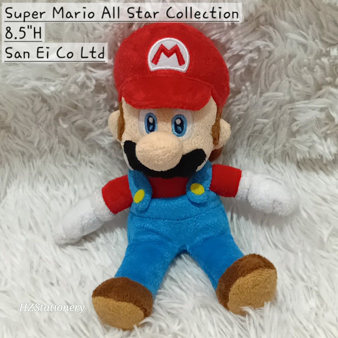 SAN EI Super Mario All Star Collection Plush (Category: Plushies & Soft Toys) located in Manila. Submitted by hzdeclutterstuffscollectionsph (Listing ID 1440865722, Image 1). Description: 🔴please send 📩 on my blue app HZ STATIONERY due to reply limit ni caro ✅size: approx. 8.5"H ✅ with Etiketa • SAN EI CO LTD ✅ CLEANED • GIFT-READY🎁 ‼️PLEASE READ👇‼️ ⚠️items are SOLD AS IS. ❕WYSIWYG ⚠️Limit your expectations, items are from HK/Japan box (some 