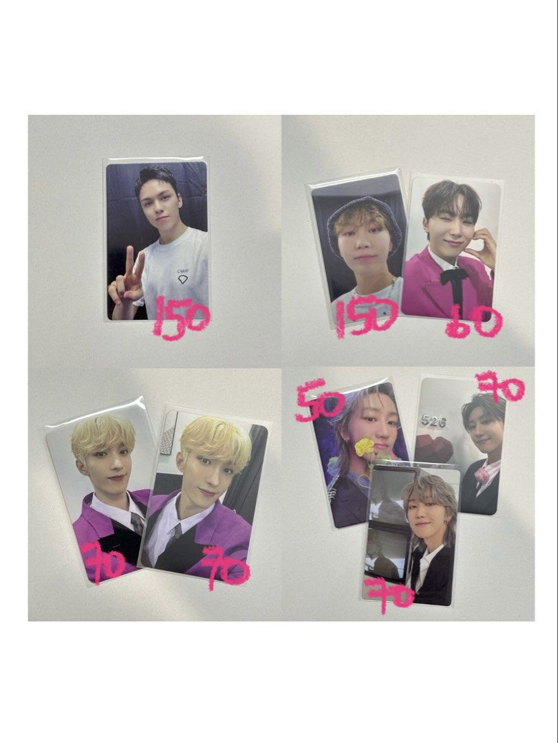 Seventeen Photocards (Category: K-Wave Merchandise) located in Batangas. Submitted by wcwonwon (Listing ID 1456918057, Image 2). Description: .