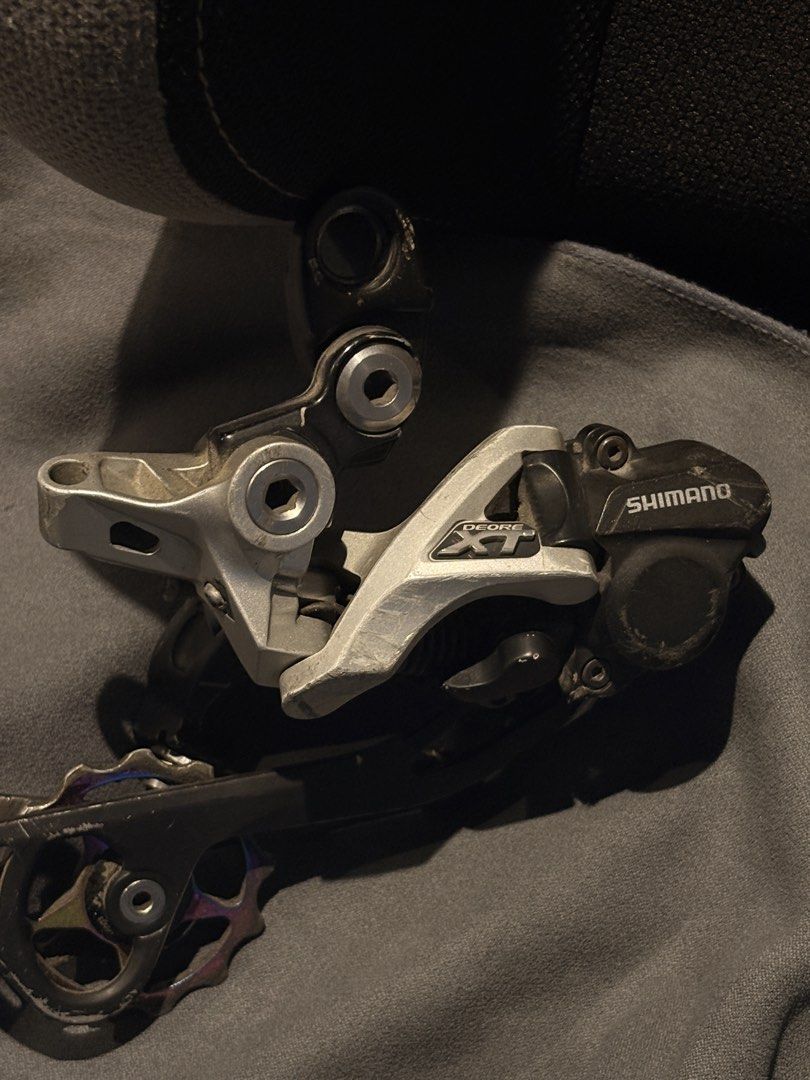 Shimano Deore XT Group Set (Category: Bicycles) located in Caloocan City. Submitted by warmtiger-8369 (Listing ID 1456923449, Image 1). Description: Shimano Deore XT 10s Shifter Shimano Deore XT 10s Rear Derailleur Shimano Deore 1x Crank Set 175mm 34t Chain Ring Z-Race 11-50t 10s Cogs Shimano 10s Chain Shimano PD-A530.