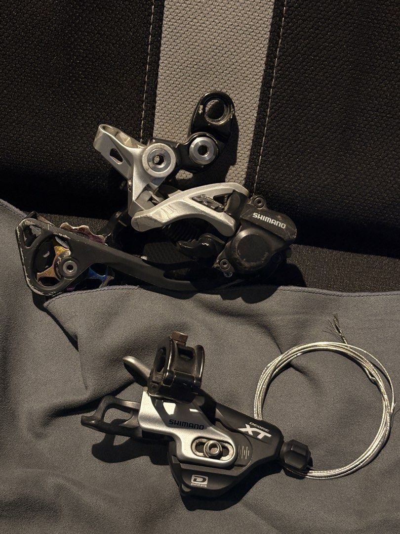 Shimano Deore XT Group Set (Category: Bicycles) located in Caloocan City. Submitted by warmtiger-8369 (Listing ID 1456923449, Image 3). Description: Shimano Deore XT 10s Shifter Shimano Deore XT 10s Rear Derailleur Shimano Deore 1x Crank Set 175mm 34t Chain Ring Z-Race 11-50t 10s Cogs Shimano 10s Chain Shimano PD-A530.