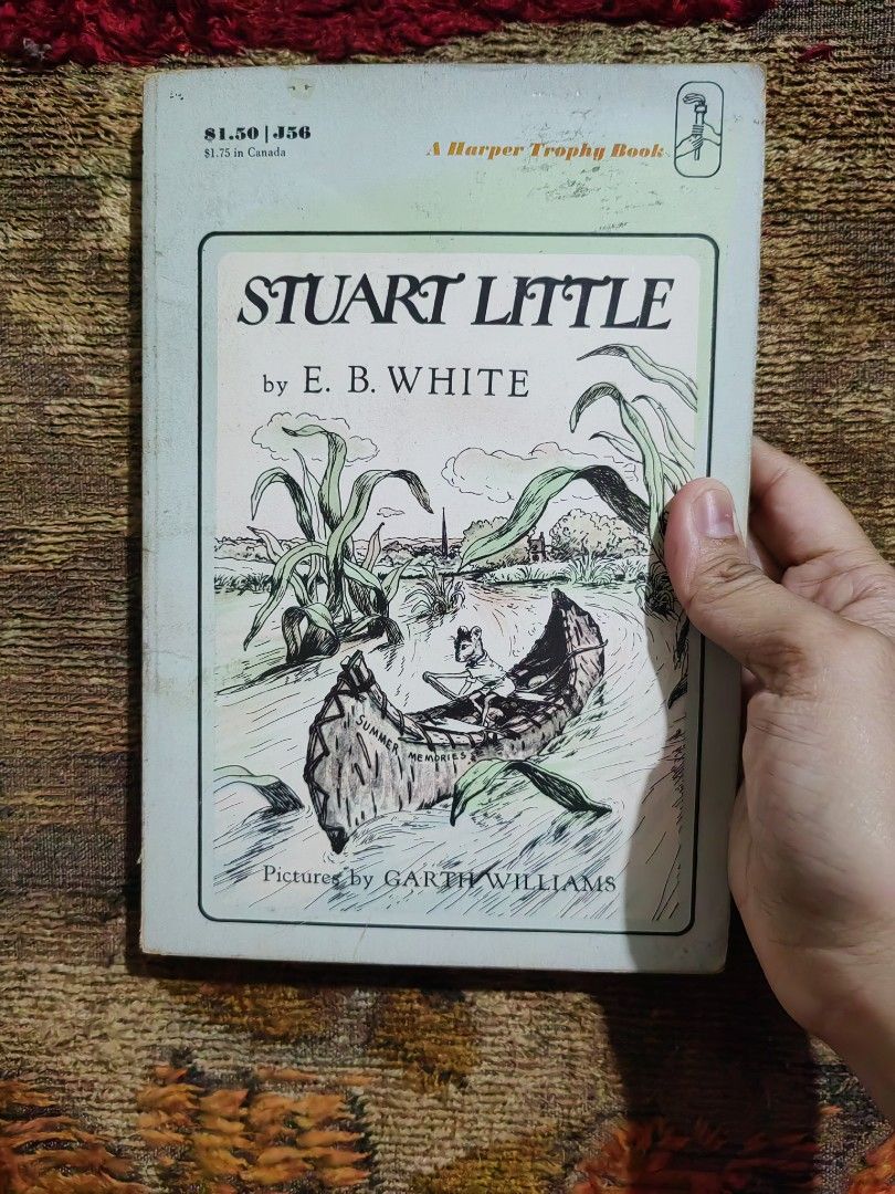 Stuart Little by E.B. White (Category: Children's Books) located in Pasig City. Submitted by _thrift.chic (Listing ID 1456948997, Image 1). Description: Title: Stuart Little Book Condition: Used Rate: 5-6/10 Book type: Fiction Pages: Still intact. No missing pages. Additional Remarks: Tanning pages. Before making any offers please see the condition of the book for transparency. You can also ask for more pics of the product if you are not happy wi