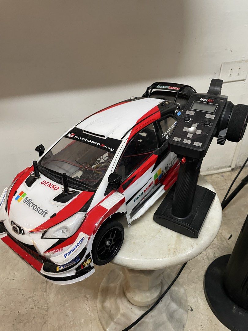 Tamiya TT-02 Toyota Yaris (Category: Remote Control Toys) located in Quezon City. Submitted by budoy15 (Listing ID 1456814298, Image 1). Description: Selling my built Tamiya TT-02 Toyota Yaris 1/10 4WD RC car. Smooth drivetrain, built with essential durability upgrades, and ready to run—just add your own battery and charger. Electronics: ESC: HobbyWing QuicRun 1060 Brushed (60A, 2-3S LiPo / NiMH ready) Servo: JX PDI-4409MG Low Profile Digital Hig