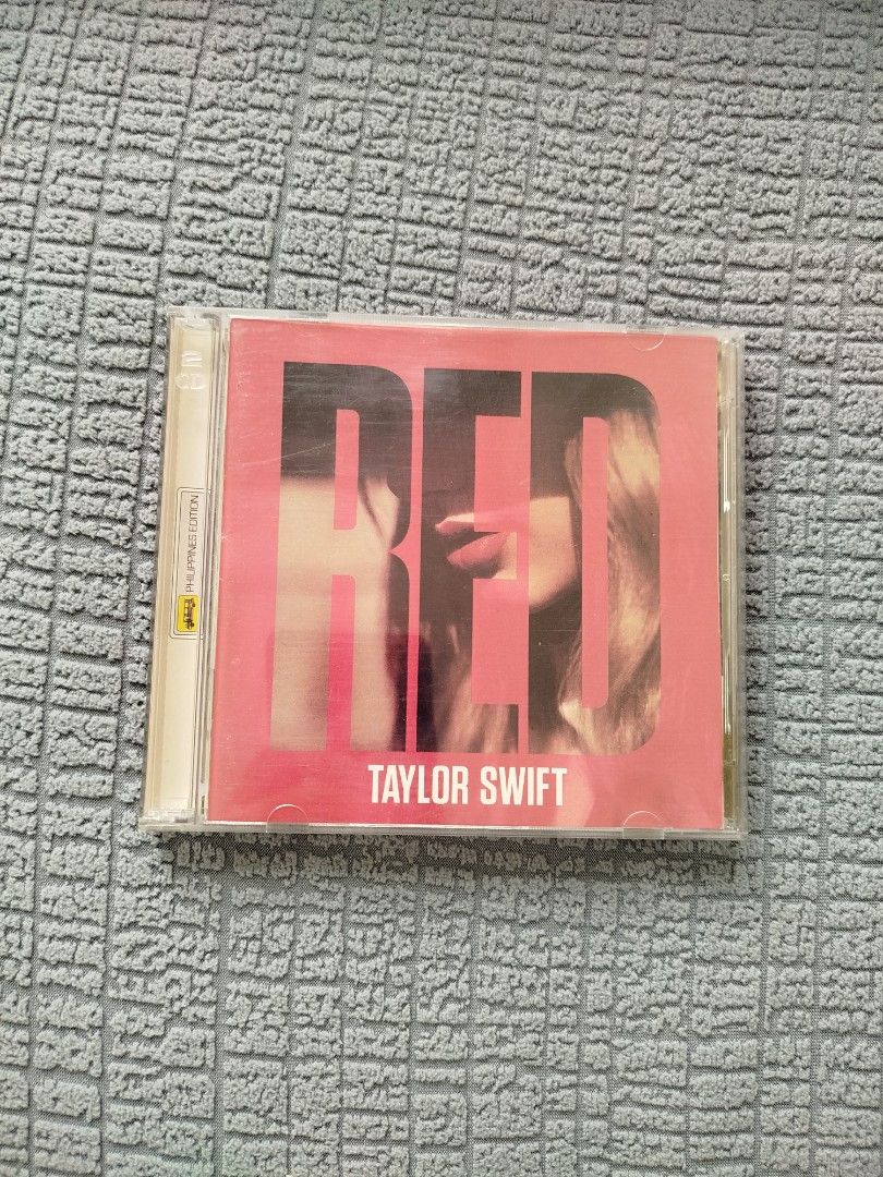 Taylor Swift RED CD Philippines Edition (2 CD) (Category: CDs & DVDs) located in Quezon City. Submitted by luckycitrine (Listing ID 1456800394, Image 1). Description: - Includes 2 CDs (with bonus tracks) - With scratches on the case, and 1-inch hairline crack at the back of the case - Guaranteed authentic - Ships via Grab/Lalamove from Novaliches or UP Technohub.