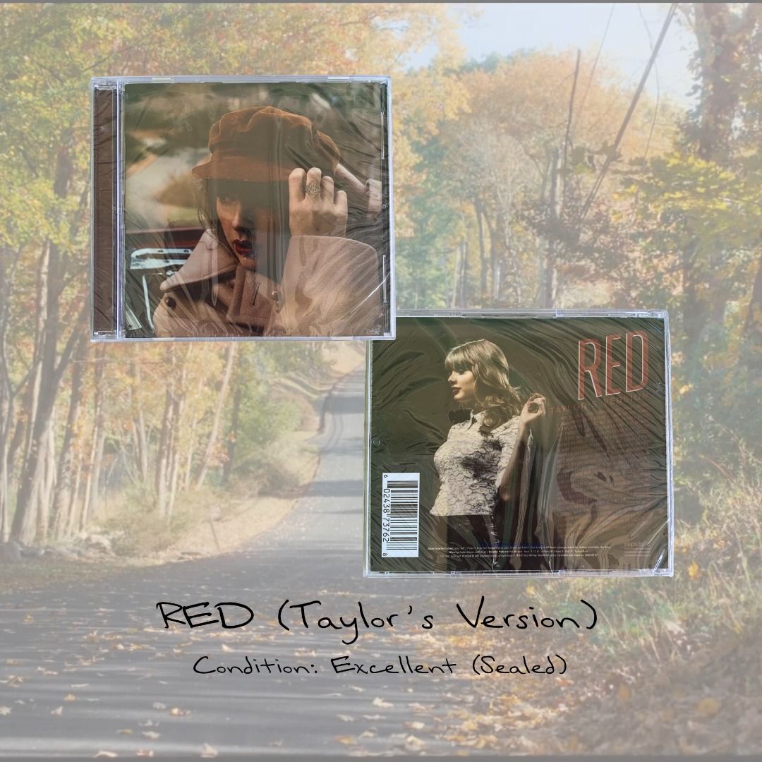 Taylor Swift RED (Taylor's Version) CD (Category: CDs & DVDs) located in Makati City. Submitted by shopwithmeraki_ (Listing ID 1456822947, Image 1). Description: Decluttering 📍 Location: Makati City • Item: RED Album • Variant: Taylor’s Version • Condition: Excellent (Sealed) • Selling price: ₱1,500 • Payment methods: Maribank / GCash / Maya / GoTyme / QRPH / Bank Transfer • Delivery: Buyer shoulders shipping/delivery via Lalamove or Grab Expres