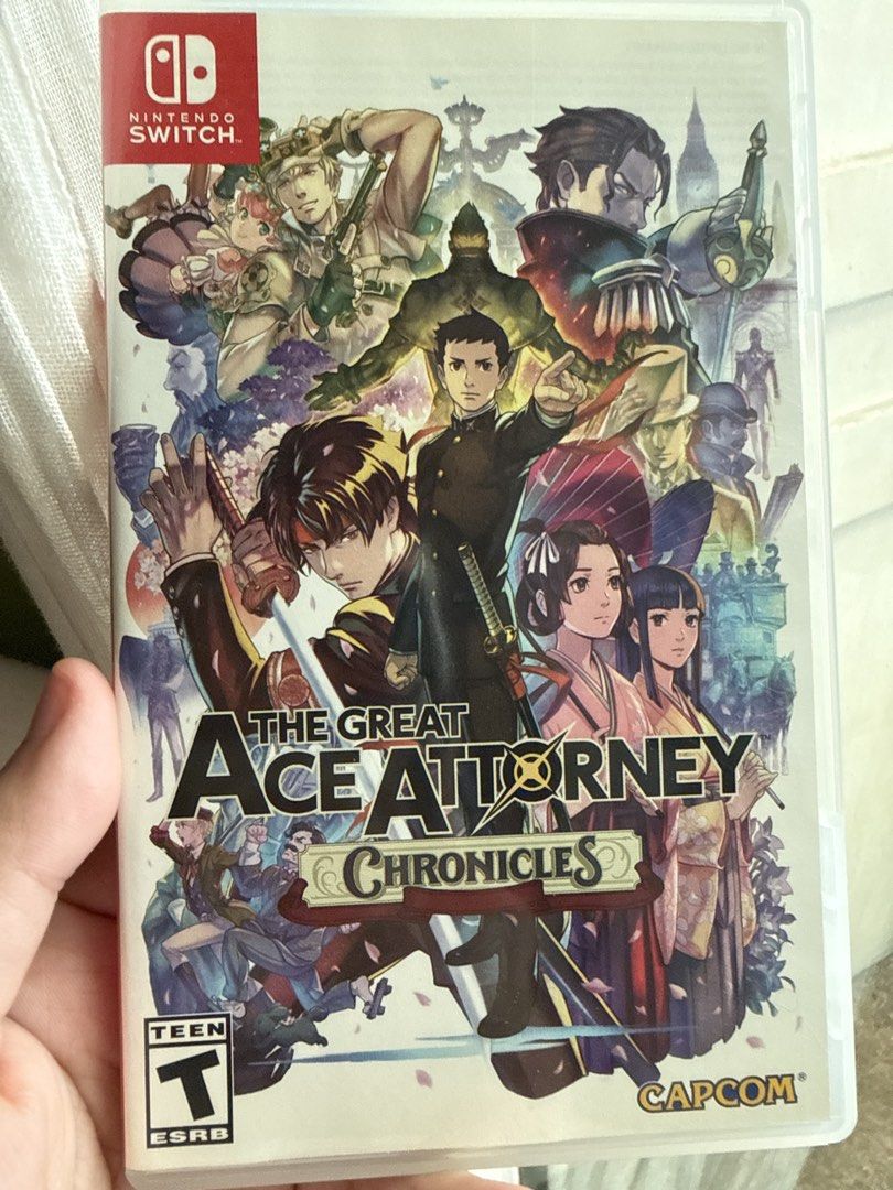 The Great Ace Attorney Chronicles Nintendo Switch (Category: Nintendo) located in Mandaluyong City. Submitted by pochvlv (Listing ID 1456789777, Image 1). Description: - Relive the epic saga of Ryunosuke Naruhodo across two full games. - Features both The Great Ace Attorney: Adventures and The Great Ace Attorney 2: Resolve. - Immerse yourself with English audio and stunning enhanced graphics. - Explore bonus content: Art Gallery and Music Auditor