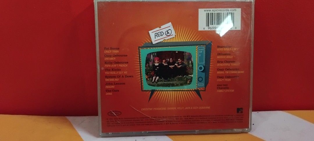 The Osbournes TV Soundtrack CD (Category: CDs & DVDs) located in Quezon City. Submitted by newwolf_c7ab5a (Listing ID 1456852433, Image 2). Description: - The Osbournes TV Soundtrack CD - Features songs by Ozzy Osbourne and Kelly Osbourne - Includes iconic tracks like 'Crazy Train' and 'Dreamer' - A must-have for fans of the show or the artists.