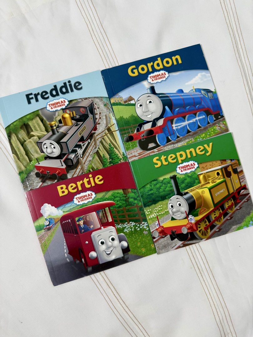 Thomas & Friends Story Books Collection (Category: Children's Books) located in San Mateo. Submitted by gotchufinds (Listing ID 1456858281, Image 2). Description: 💵 30 each | 4pcs for 100 📚 Thomas & Friends story books featuring Thomas, Percy, James, Gordon, and more. Colorful and engaging, perfect for young fans and bedtime stories. Includes 'Stay Safe with Thomas' titles..