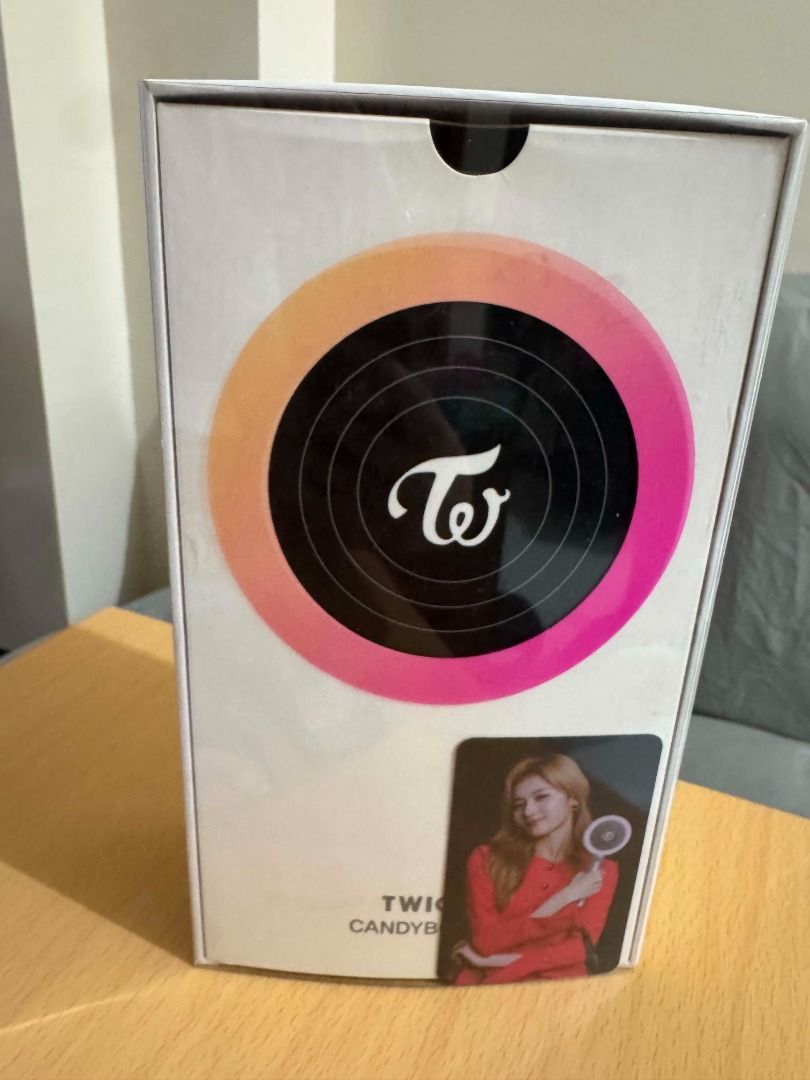 TWICE Candy Bong Infinity + Candy Bong Z (Official) + POBs (Category: K-Wave Merchandise) located in Makati City. Submitted by reggiearchive (Listing ID 1456951278, Image 3). Description: Selling my official TWICE lightsticks: ✅ TWICE Candy Bong Z ✅ TWICE Candy Bong Infinity ✅ Official POB photocard inclusions ✅ Complete Infinity POB set (9 members) ✅ Sana POB included ✅ Original boxes included ✅ Used only during TWICE concert ✅ Working and teste