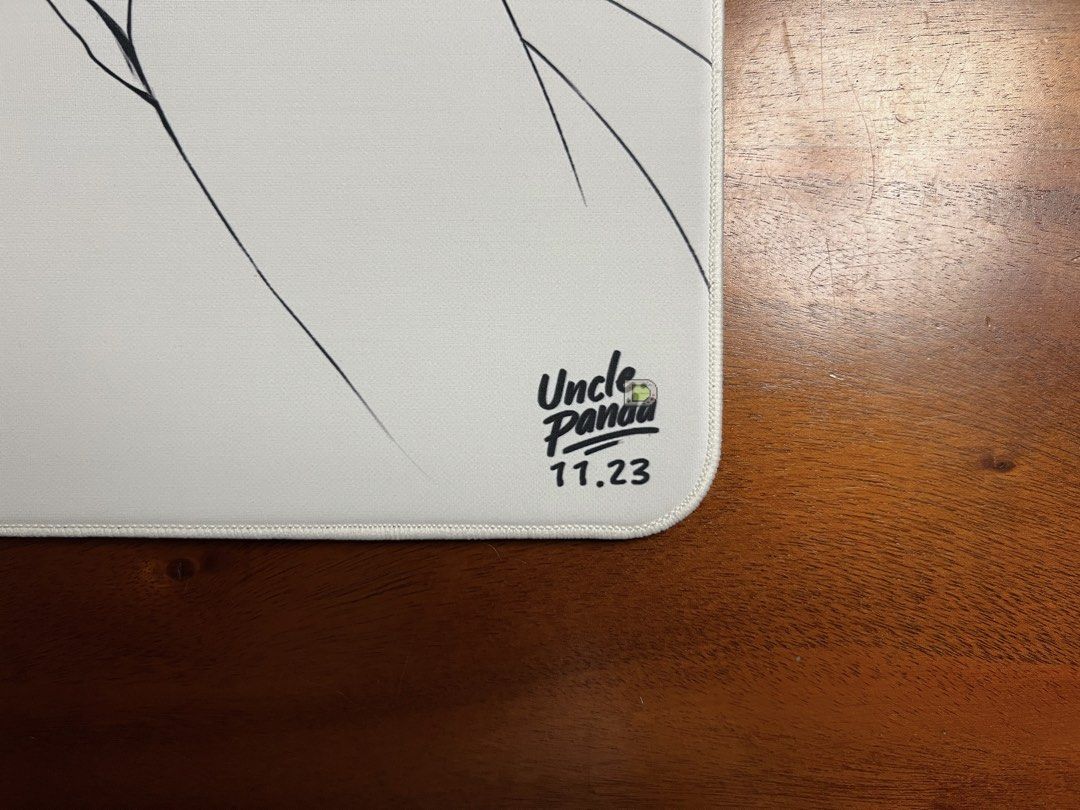 Uncle Panda Warm Winter Bride Mousepad (Category: Mouse & Mousepads) located in Malabon City. Submitted by davidsoria (Listing ID 1456824333, Image 2). Description: Uncle Panda Warm Winter Bride Mousepad Price: ₱2,000 • New • Limited Edition • Size: 490mm X 420mm X 6.5mm • SURFACE: Smooth and Ultra Fine Texture • BASE: PU / polyurethane • EDGE: Below Surface Stitching • SOFTNESS: Soft • GLIDE: Low Dynamic Friction + Medium Static Friction • TYPE: