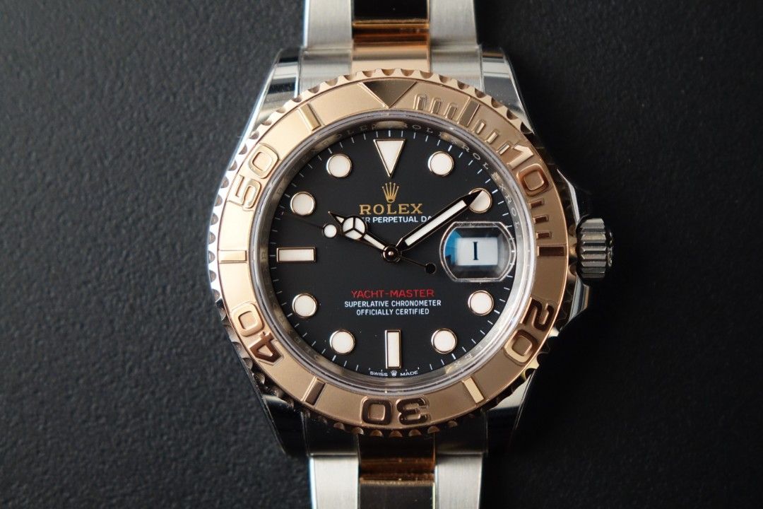Unpolished 2025 Rolex Yacht-Master 40 126621 Black Dial Full Set (Category: Watches) located in Singapore. Submitted by wristime (Listing ID 1456920517, Image 1). Description: Join our tele-gram channel for the latest updates! https://bit.ly/4rwZ2Mp Unpolished condition. Retails for S$27,800. Conceived in the early 1990s as a luxurious evolution of Rolex’s nautical tool watches, the Yacht-Master bridges the gap between rugged capability and refin