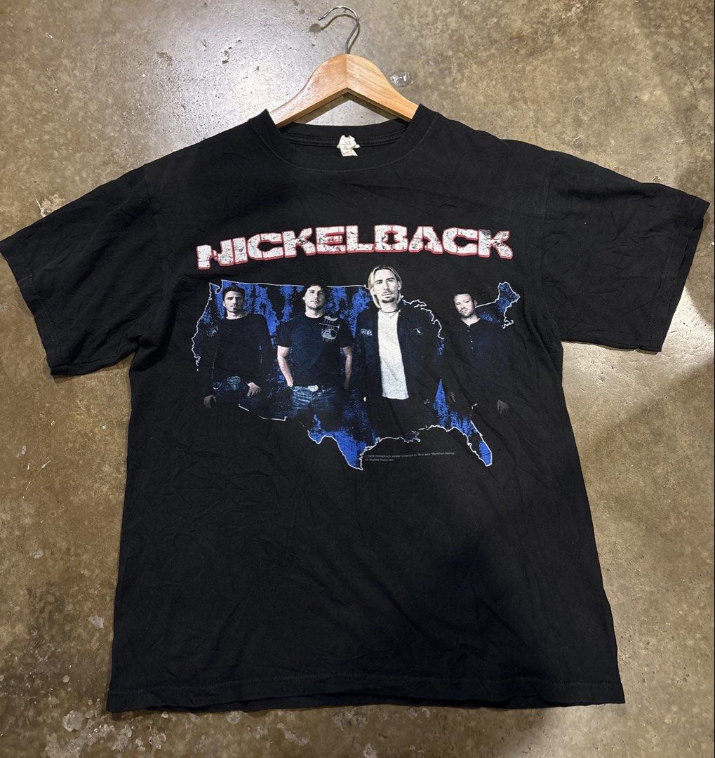 Vintage 2009 band tshirt (Category: Luxury Apparel) located in Zamboanga. Submitted by luxuries21 (Listing ID 1456915140, Image 1). Description: Nickleback 2009 tour tees.