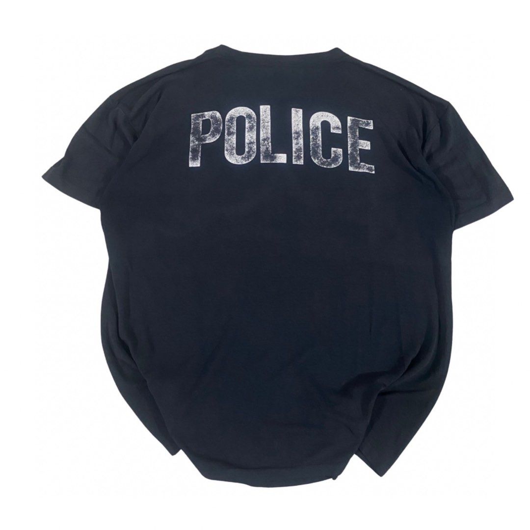 Vintage 90s Police Tshirt (Category: Tshirts & Polo Shirts ) located in Los Banos. Submitted by adothrift (Listing ID 1456947348, Image 2). Description: Vintage 90s Police Tshirt Size: L-XL Dimensions: Width - 25 Length - 29 .