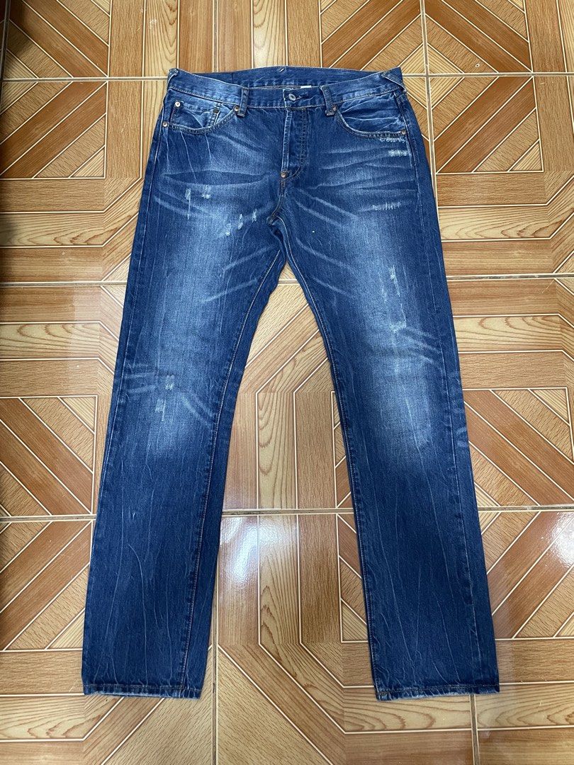 VTG EVISU DAICOCK LOGO NO.3 (Category: Jeans) located in Muntinlupa City. Submitted by clarencemirones (Listing ID 1456870903, Image 2). Description: VTG EVISU DAICOCK LOGO NO.3 buttonfly 34 x 43 7.5hem dm me!.