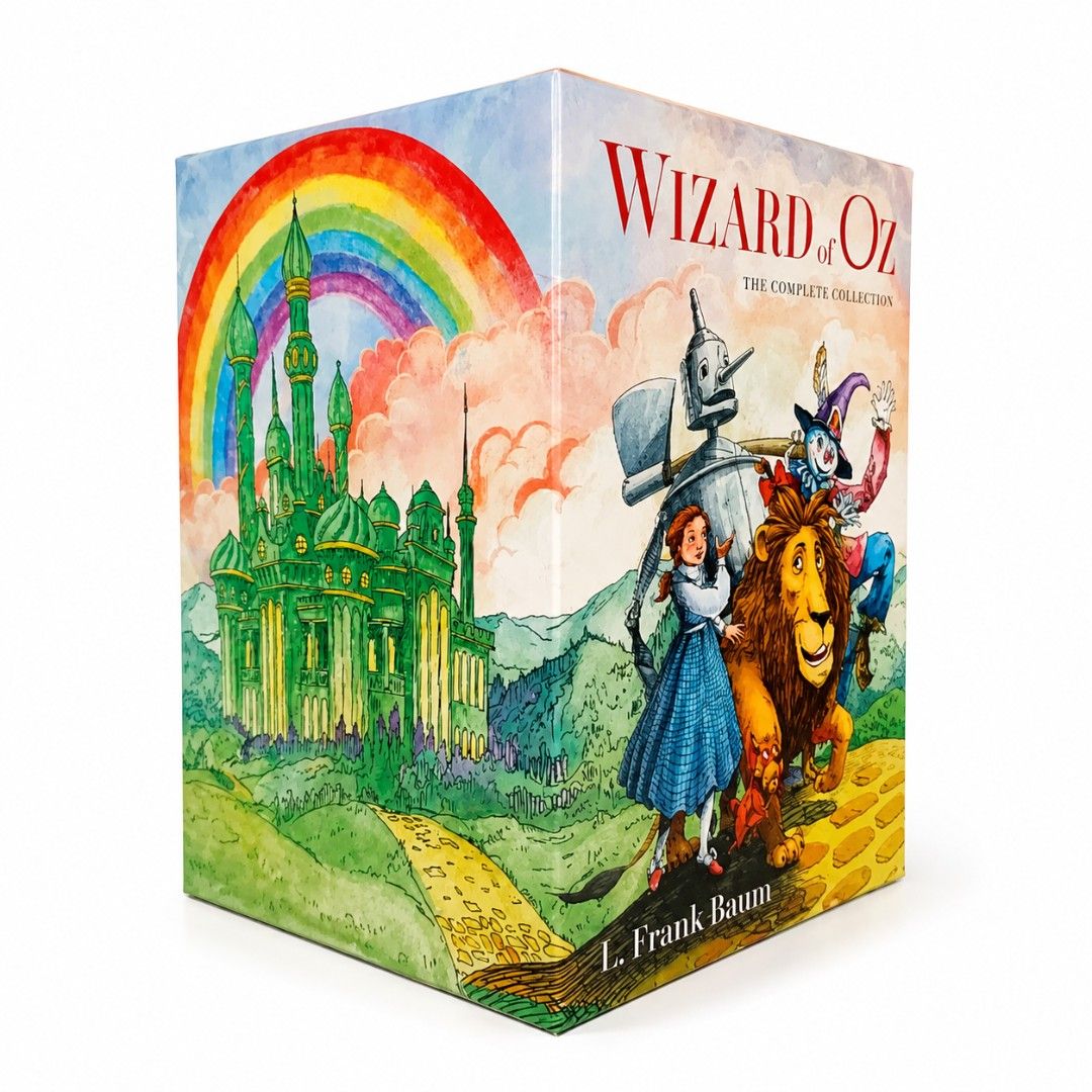 Wizard of Oz the Complete Collection: Paperback Boxset (Category: Storybooks) located in Manila. Submitted by pixelnprintlab (Listing ID 1456868048, Image 2). Description: ✨ WIZARD OF OZ: THE COMPLETE COLLECTION ✨ 📚 100% Original | Brand New | Ready to Ship A beautiful complete collection of the beloved Wizard of Oz stories by L. Frank Baum. Perfect for classic literature lovers and book collectors! 🌈🦁✨ ✍️ Author: L. Frank Baum 🆕 Condition: B